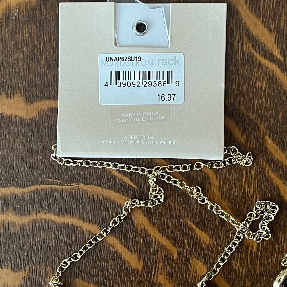 Nordstrom Gold and Black Necklace with Elegant Accents - Picture 4 of 4